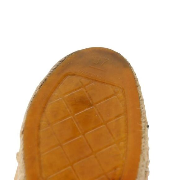 Chanel Espadrille 37 Large CC Leather Embroidered Cap Toe Flats CC-0803N-0004 - Picture 11 of 11